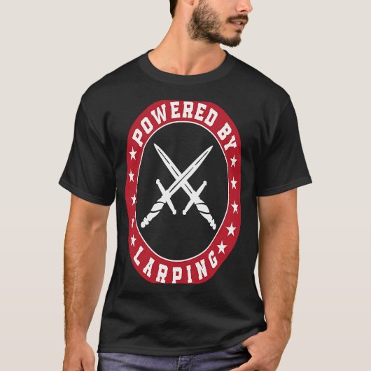 Powered by LARPING Bekleidung for LARPER T-Shirt (Vorderseite)