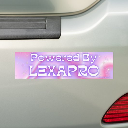 Powered by Lexapro - Funny Car Meme Autoaufkleber (Auf Auto)