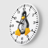 Powered by Linux Große Wanduhr (Winkel)