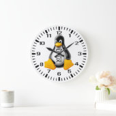 Powered by Linux Große Wanduhr (Zuhause)