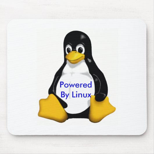 powered by linux pad www.alinuxworld.com mousepad (Vorne)