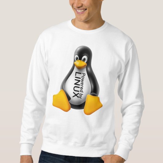 Powered by Linux Sweatshirt (Vorderseite)