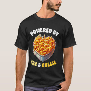 Powered by Mac & Cheese Pasta American Macaroni T-Shirt