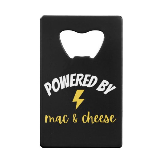 Powered by Mac und Cheese Geldbeutel Flaschenöffner (Vorderseite)