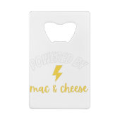 Powered by Mac und Cheese Geldbeutel Flaschenöffner (Rückseite)