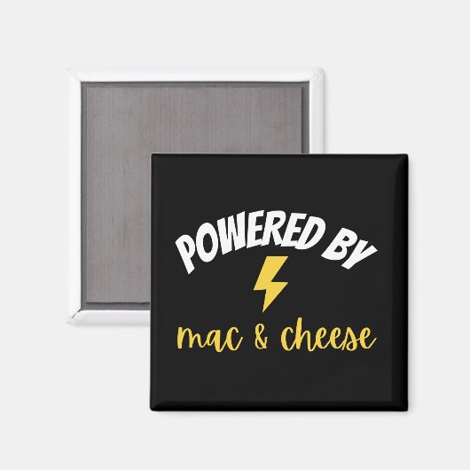 Powered by Mac und Cheese Magnet (Vorderseite/Rückseite)