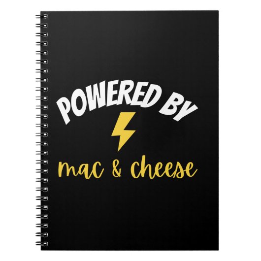 Powered by Mac und Cheese Notizblock (Vorderseite)