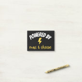 Powered by Mac und Cheese Post-it Klebezettel (Auf Schreibtisch)