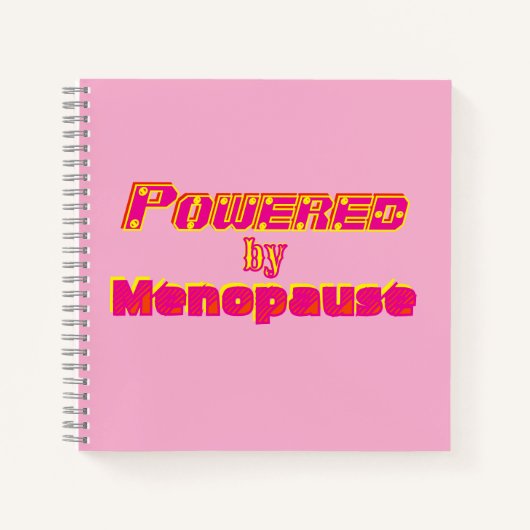 Powered by Menopause 1 Notizblock (Vorderseite)