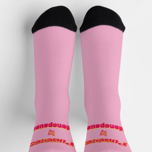 Powered by Menopause 1 Socken (Oben)