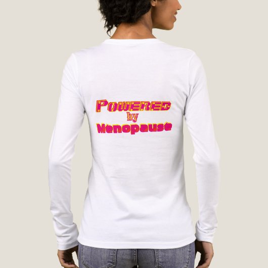 Powered by Menopause 1 Tri-Blend Shirt (Rückseite)