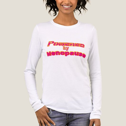 Powered by Menopause 1 Tri-Blend Shirt (Vorderseite)