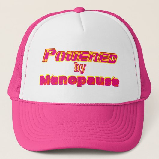 Powered by Menopause 1 Truckerkappe (Vorderseite)