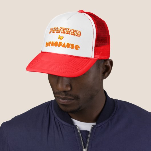 Powered by Menopause 2 Trucker Hat Truckerkappe (Beispiel)