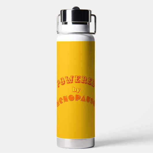 Powered by Menopause 2 Wasserflasche Trinkflasche (Hinten)