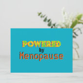 Powered by Menopause 3 Einladung (Stehend Vorderseite)