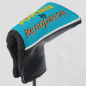 Powered by Menopause 3 Golf Headcover (3/4 Vorderseite)