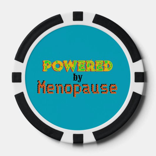 Powered by Menopause 3 Pokerchips (Vorderseite)
