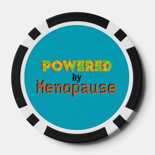 Powered by Menopause 3 Pokerchips (Rückseite)