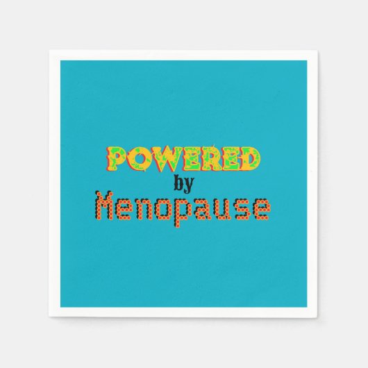 Powered by Menopause 3 Serviette (Vorderseite)