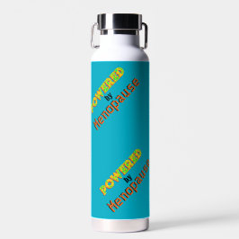 Powered by Menopause 3 Wasserflasche Trinkflasche