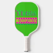 Powered by Menopause 6 Pickleball Schläger (Rückseite)