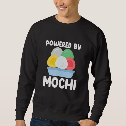 Powered By Mochi Japanese Food Mochi Sweatshirt (Vorderseite)