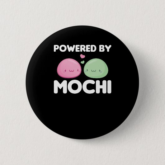 Powered by Mochi - Kawaii Mochi Ice Cream Button (Vorderseite)
