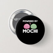Powered by Mochi - Kawaii Mochi Ice Cream Button (Vorne & Hinten)