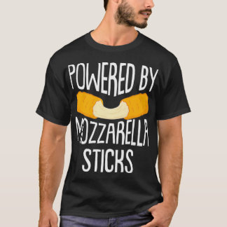 Powered by Mozzarella Sticks Funny Cheese Lover T-Shirt