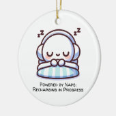 Powered by Nickerchens: Recharge in Progress Keramik Ornament (Links)
