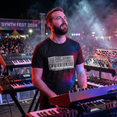 Powered by Oscillators – Retro Digital Wave Synth T-Shirt