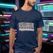 Powered by Oscillators – Retro Digital Wave Synth T-Shirt