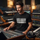 Powered by Oscillators – Retro Digital Wave Synth T-Shirt