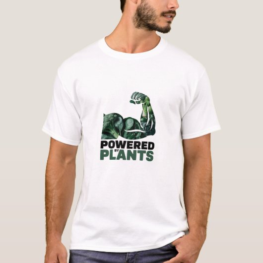 Powered by Pflanze Cooler Trend Veganer T - Shirt (Vorderseite)