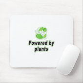 Powered by Pflanze für Vegane Ernährung auf Pflanz Mousepad (Mit Mouse)