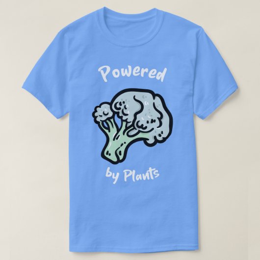 Powered by Pflanze T-Shirt (Design vorne)