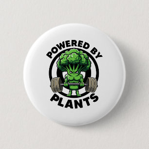 Powered by Pflanze Vegan Athlete Vegan Gym Vegan B Button