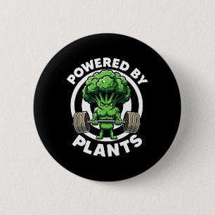 Powered by Pflanze Vegan Athlete Vegan Gym Vegan B Button