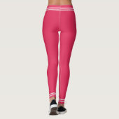 Powered by Pflanze Vegan rosa minimal Leggings (Rückseite)