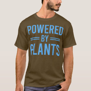 Powered by Pflanze Vegetarian Vegan Workout Pflanz T-Shirt