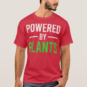 Powered by Pflanze Vegetarian Vegan Workout Pflanz T-Shirt