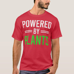 Powered by Pflanze Vegetarian Vegan Workout Pflanz T-Shirt
