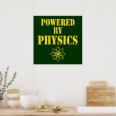 Powered by Physics Poster (Küche)