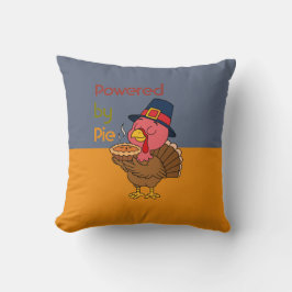 Powered by Pie Modern Minimal Thanksgiving Pillow Kissen