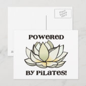 Powered by Pilates Lotus Postkarte (Vorne/Hinten)