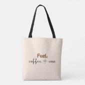 Powered by Pilates und Coffee Quote Fitness Yoga Tasche (Rückseite)