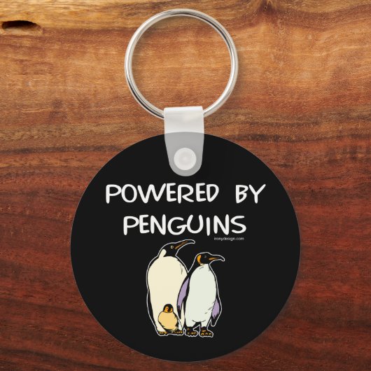 Powered by Pinguins Schlüsselanhänger (Rückseite)