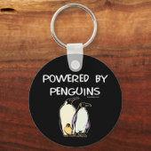 Powered by Pinguins Schlüsselanhänger (Vorderseite)