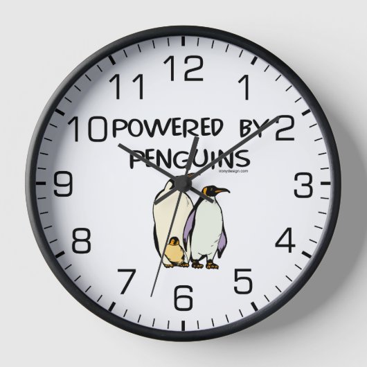 Powered by Pinguins Uhr (Vorderseite)